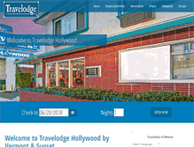 Tablet Screenshot of hollywoodtravelodge.com